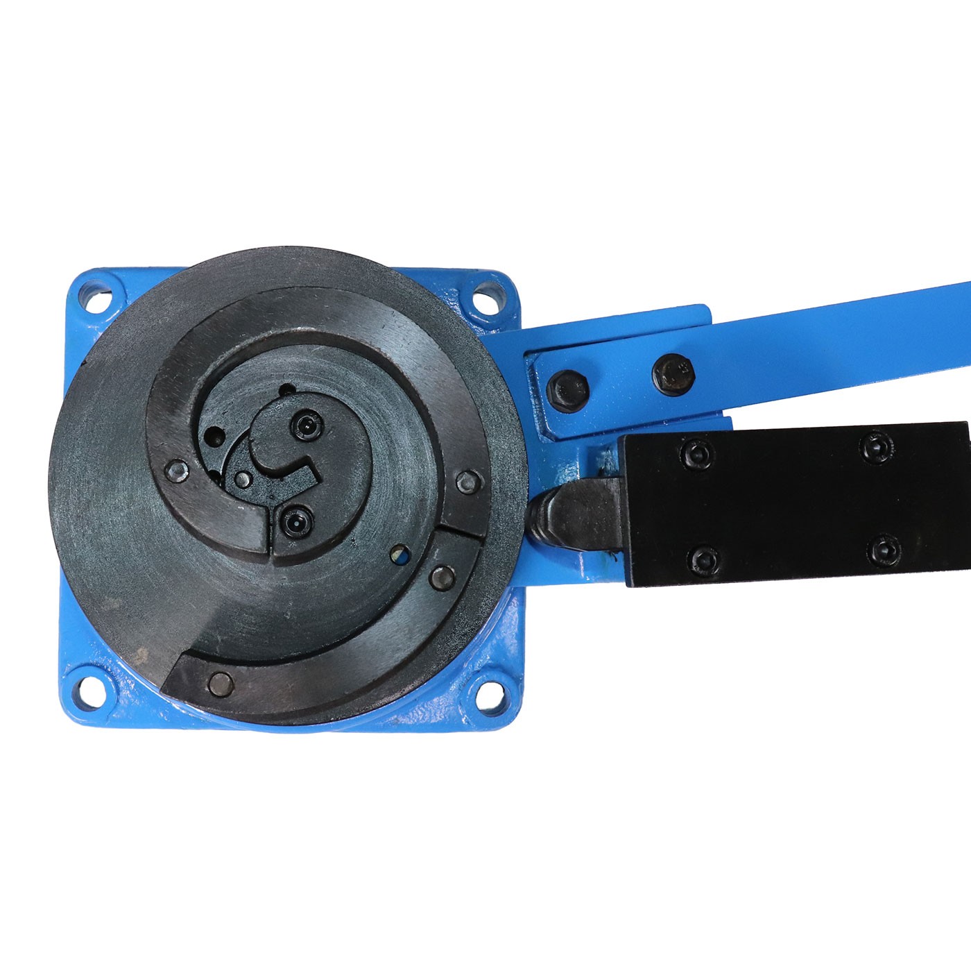 Erie Tools® Bench Mount Scroll Bar Bender for Angular Roll Hoop and Coil Bending