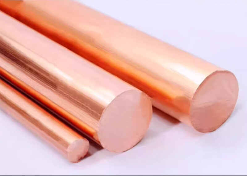 Length 100/150/200/250/300mm 99.9% Pure Copper T2 Cu Round Rod Rar Dia 8mm-100mm