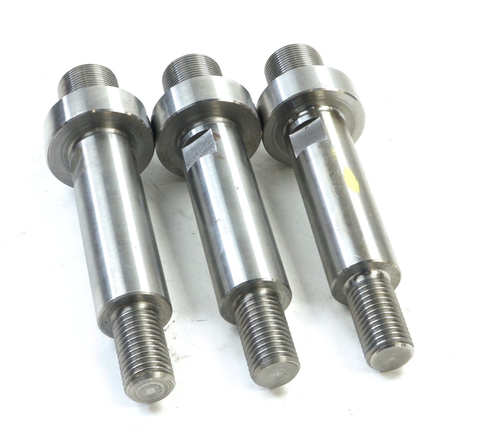 Lot of 3 CNC Machinist Threaded Lathe Mandrel 1.505″ OD 9″ Length