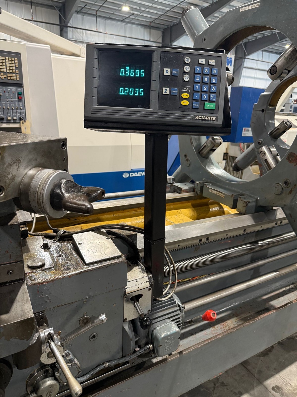 GEMINIS Republic Lagun GE-1000 39”/48” x 120”cc Hollow Spindle Lathe 20” #7566