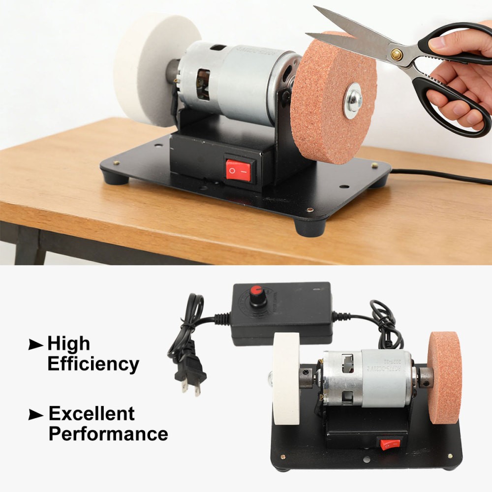 110-220V Electric Benchtop Sander Table Grinding Machine for Metal Working 96W