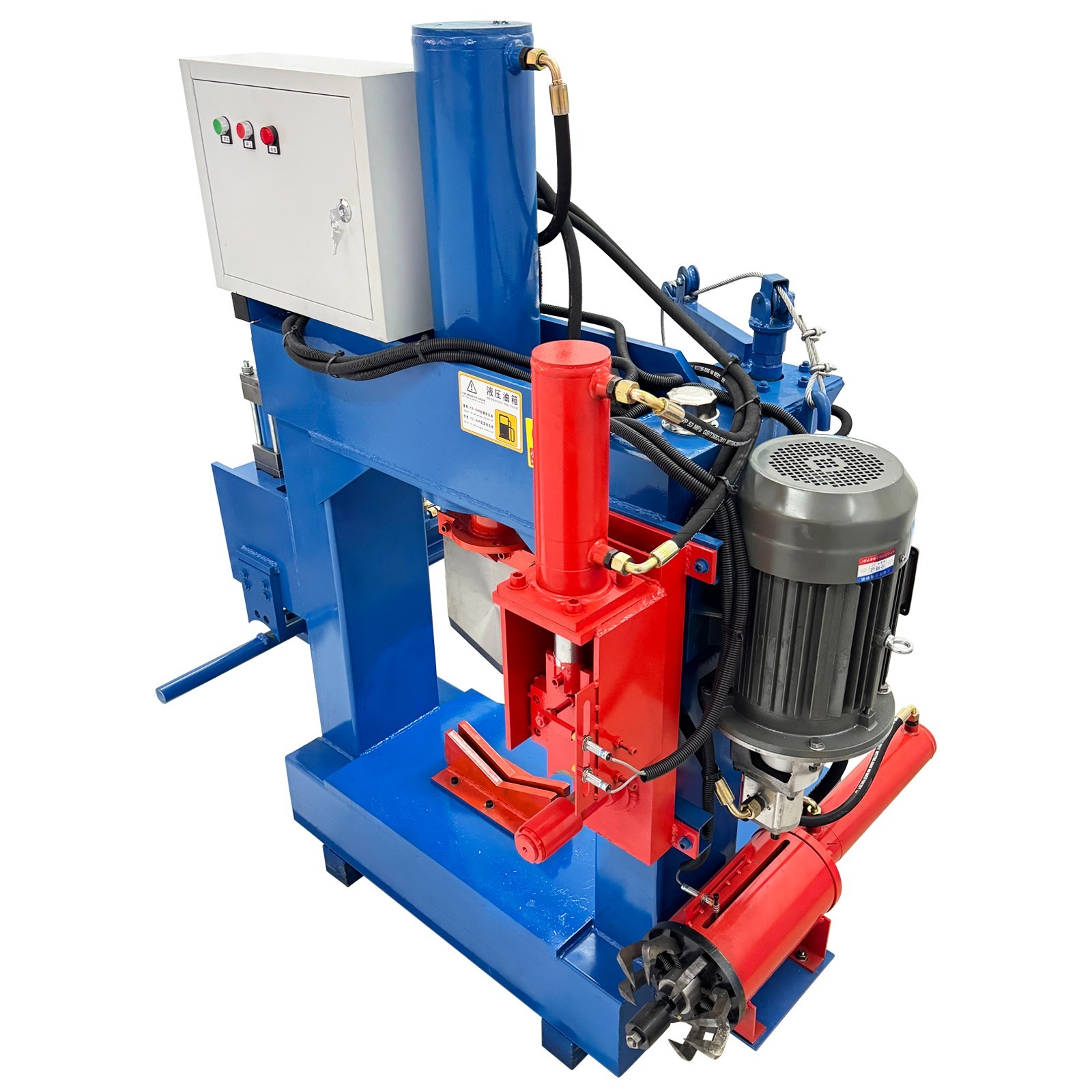 220V 3PH 5-in-1 60 Ton Hydraulic Copper Extractor Motor Stator Recycling Machine