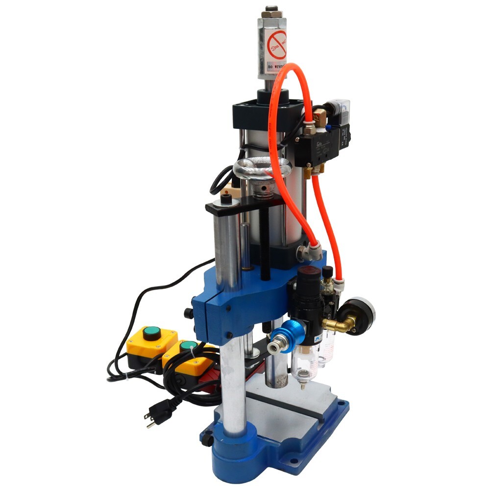 TECHTONGDA 110V 440Lb/200kg Pneumatic Punch Press Machine with 2 Buttons
