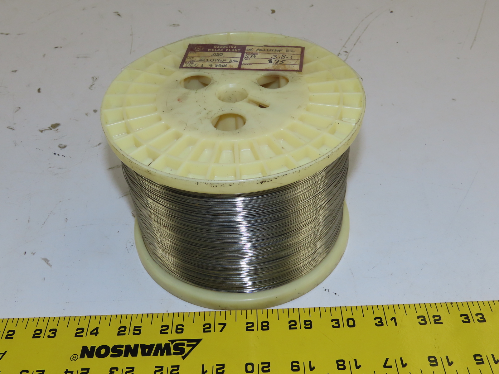 GE General Electric #54ALLOYNP5% SPOOL OF WIRE FOR EDM 0.020″ 8.75 LB