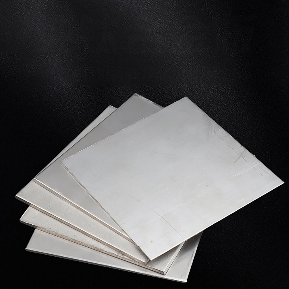 100mmX100mmX0.5mm Silver TC4/GR5 0.5mm Thick Titanium Alloy Metal Plate Ti Sheet