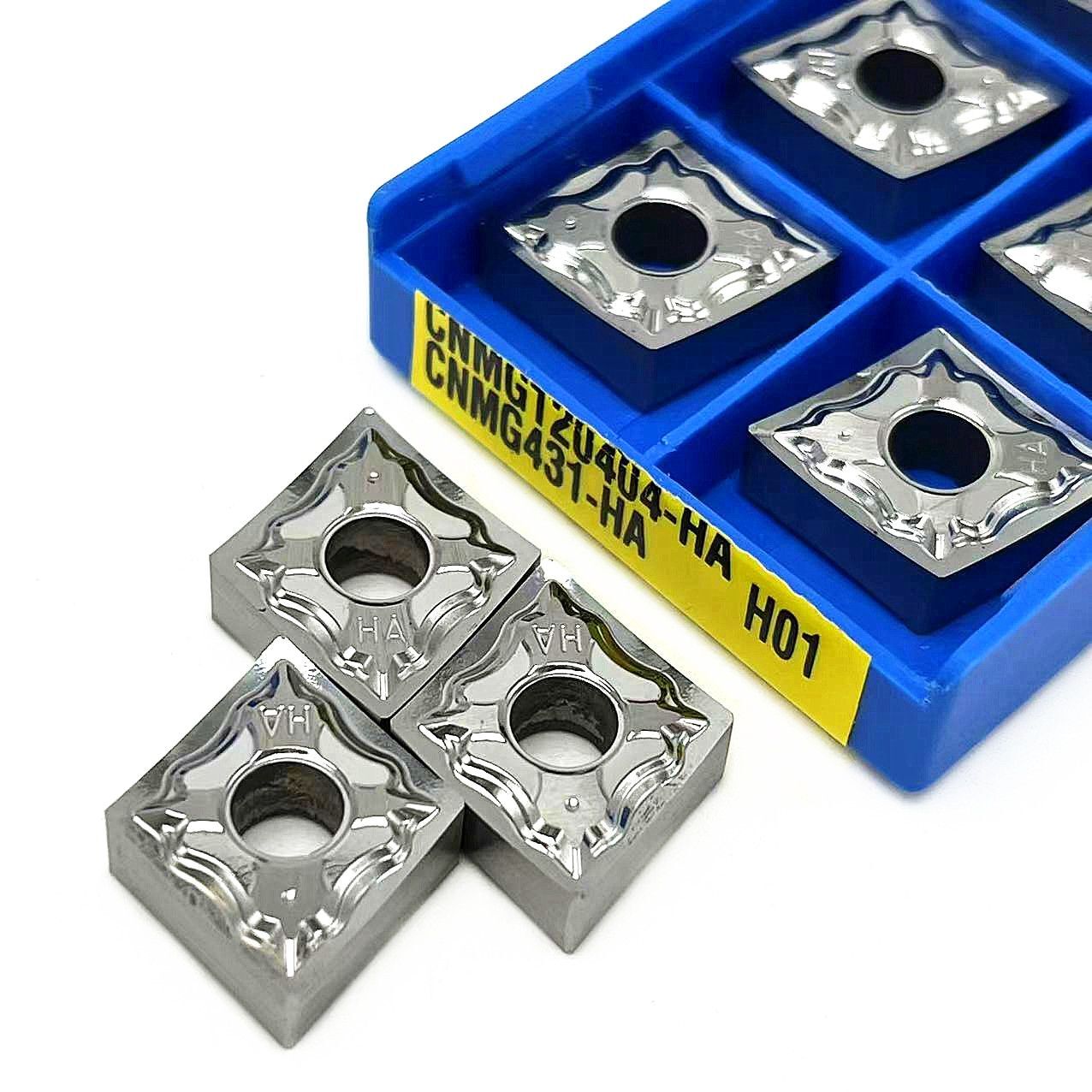 Carbide Inserts Aluminum Lathe Cutting External Turning Tools CNMG120408 HA H01