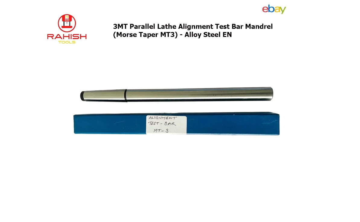 MT3 Lathe Alignment Parallel Test Bar Mandrel (Morse Taper MT3) – Alloy Steel EN