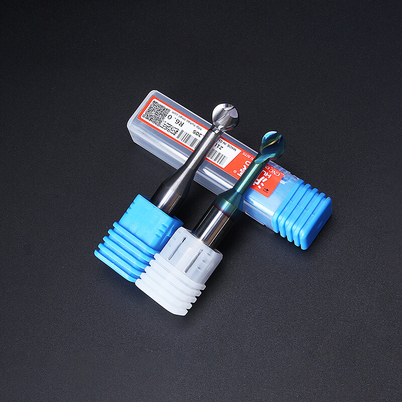 R2mm – R6mm Nano Coated Solid Carbide Ball Nose End Mill Lollipop Cutter CNC New