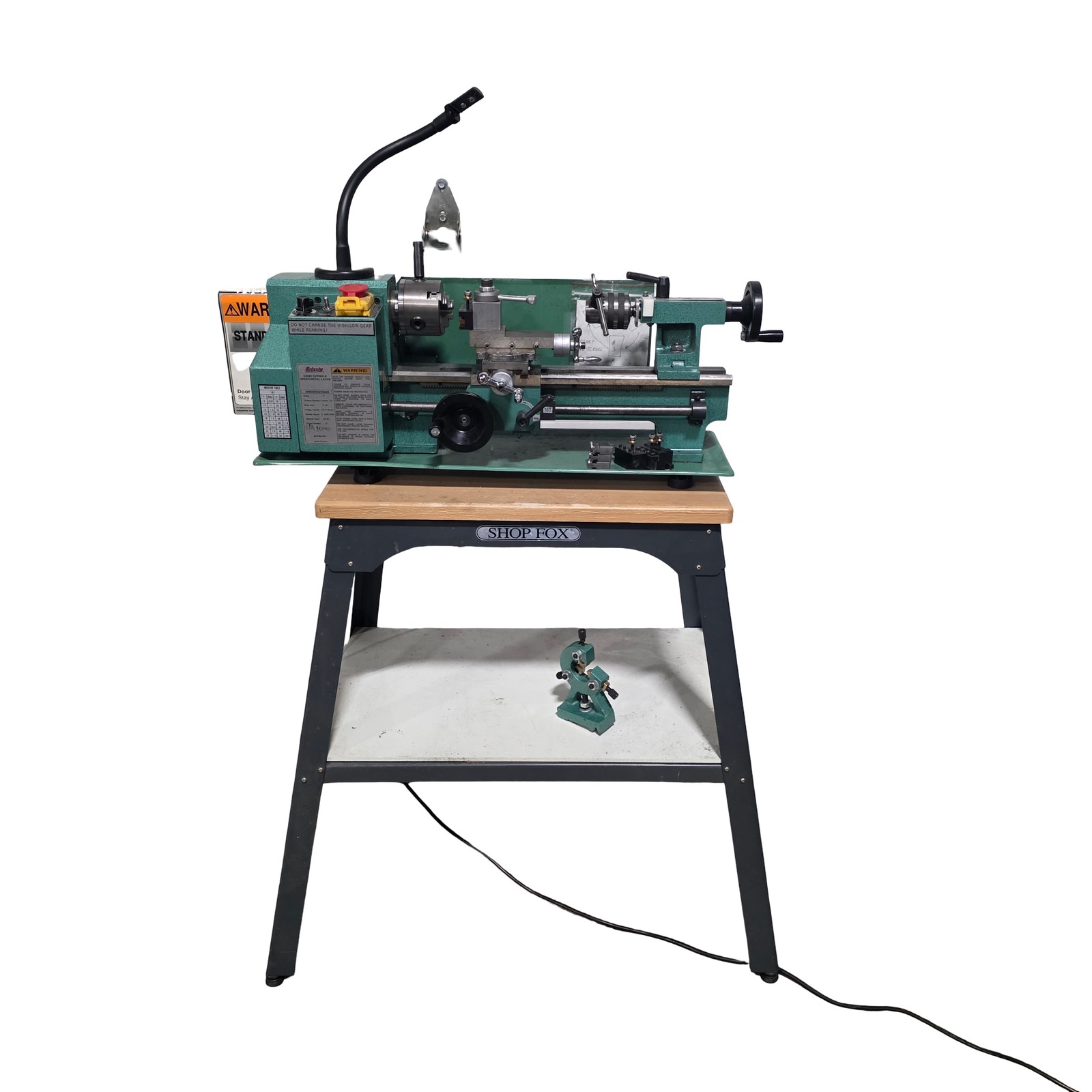 Grizzly G8688 7″ x 12″ Benchtop Mini Lathe 7″ Swing, 100-2500RPM, 120VAC 2.8A