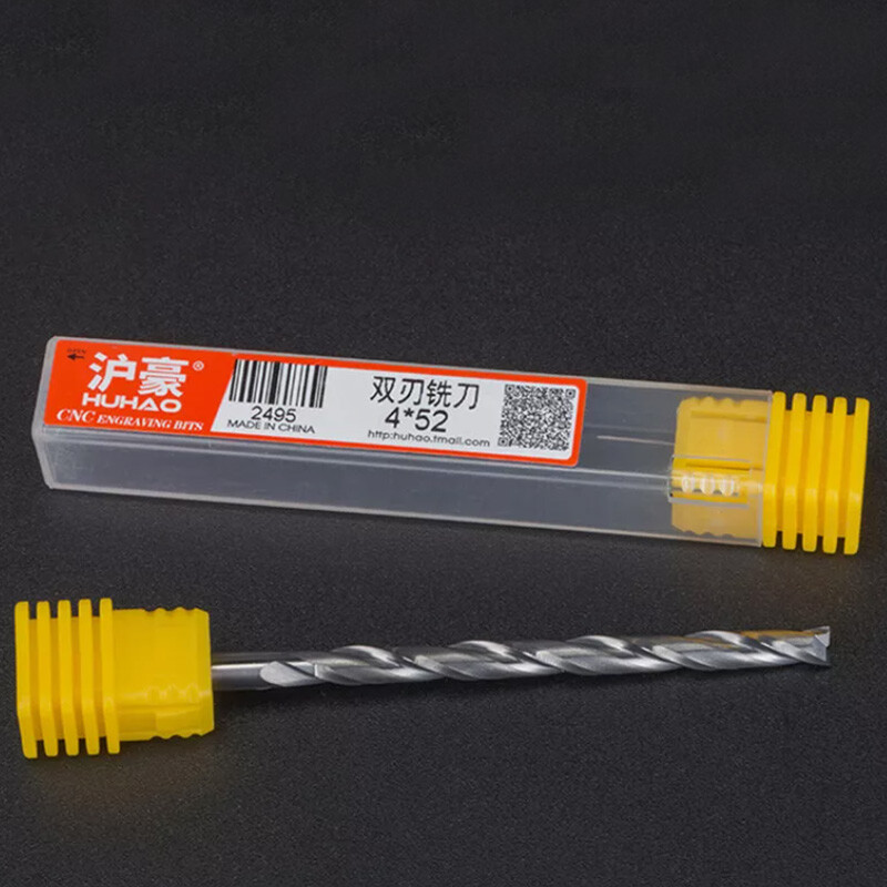 Ø4mm CNC Straigh End Mill Milling Cutting 2 Flute Cutter Drill Bit Spiral Router