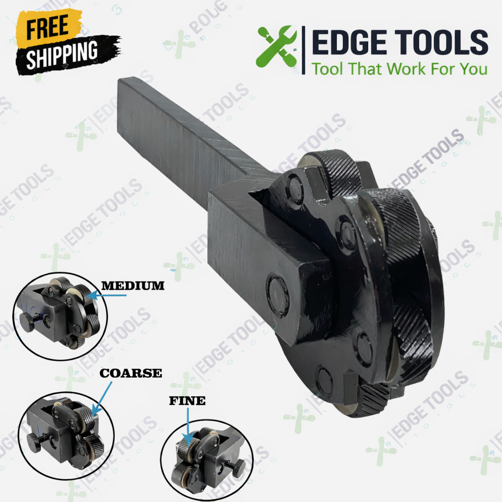 NEW 6 Knurls Lathe Knurling Tool Holder Rotating Head Multi Knurl Coarse 5″ TOOL