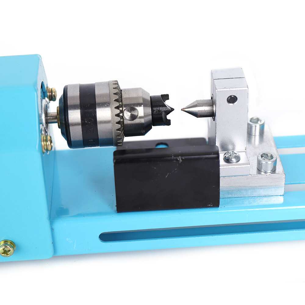 Small Mini Aluminum Alloy Lathe Polishing Machine Woodworking Cutting DIY Tools