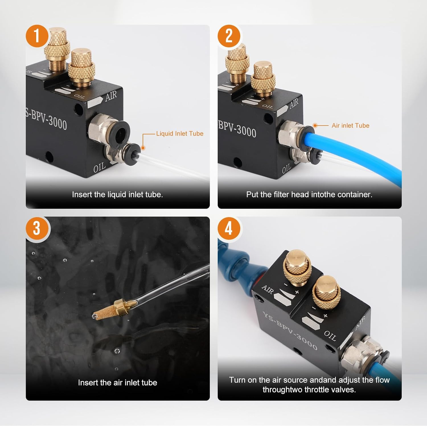 1/4 CNC Coolant Mister for Milling Machine with Magnet BaseCooling Sprayer Mis