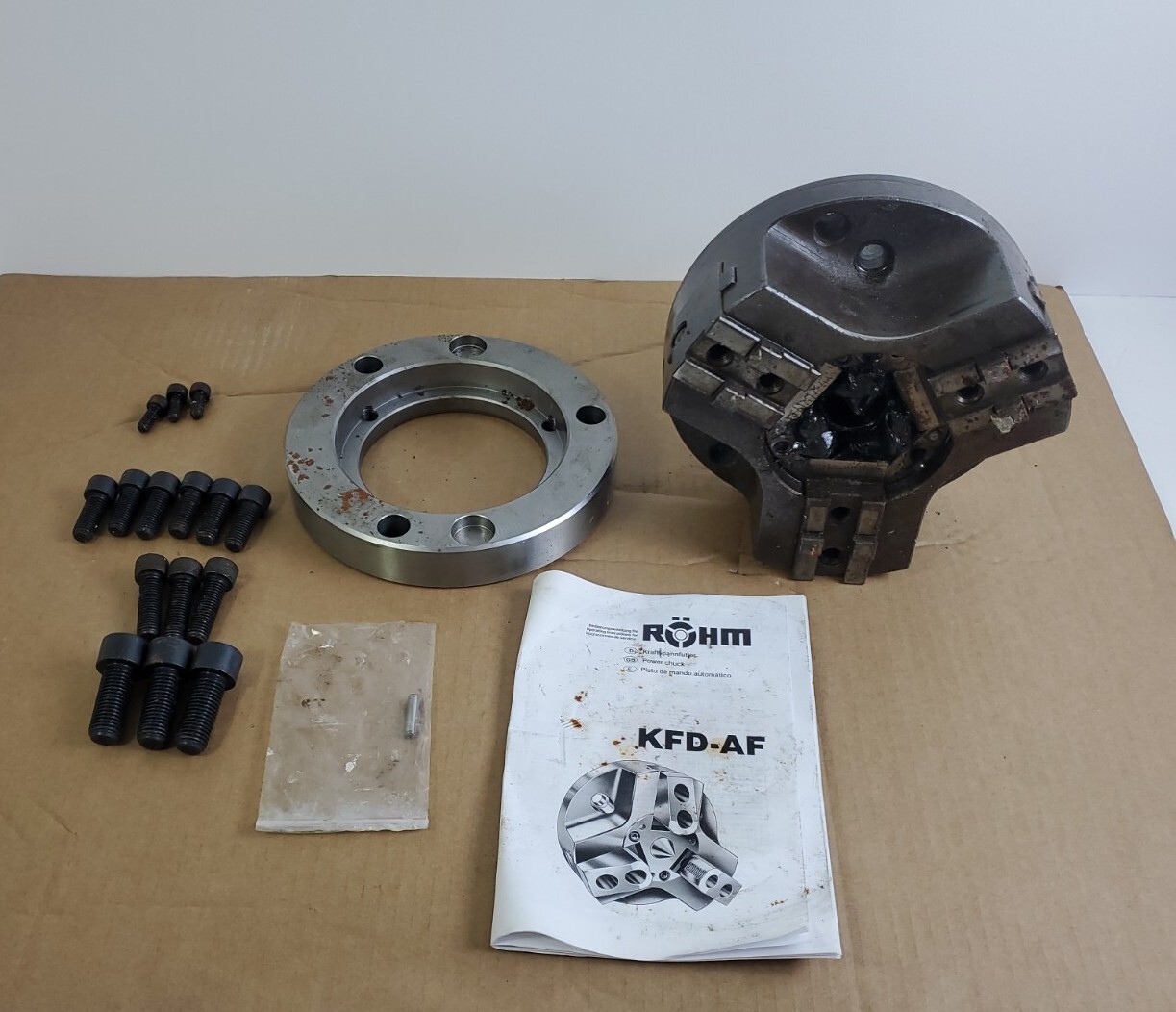 ROHM 3 Jaw Chuck KFD 200/3AF Rohm Power Chuck 200mm K8/26 535-109205-00 2421D