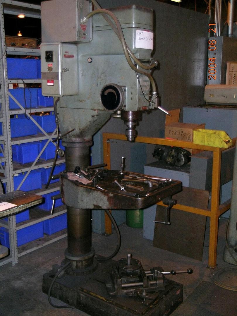 30″ Summit Geared Head Drill Press | 8′ Column | 4HP | #4 Morse Taper