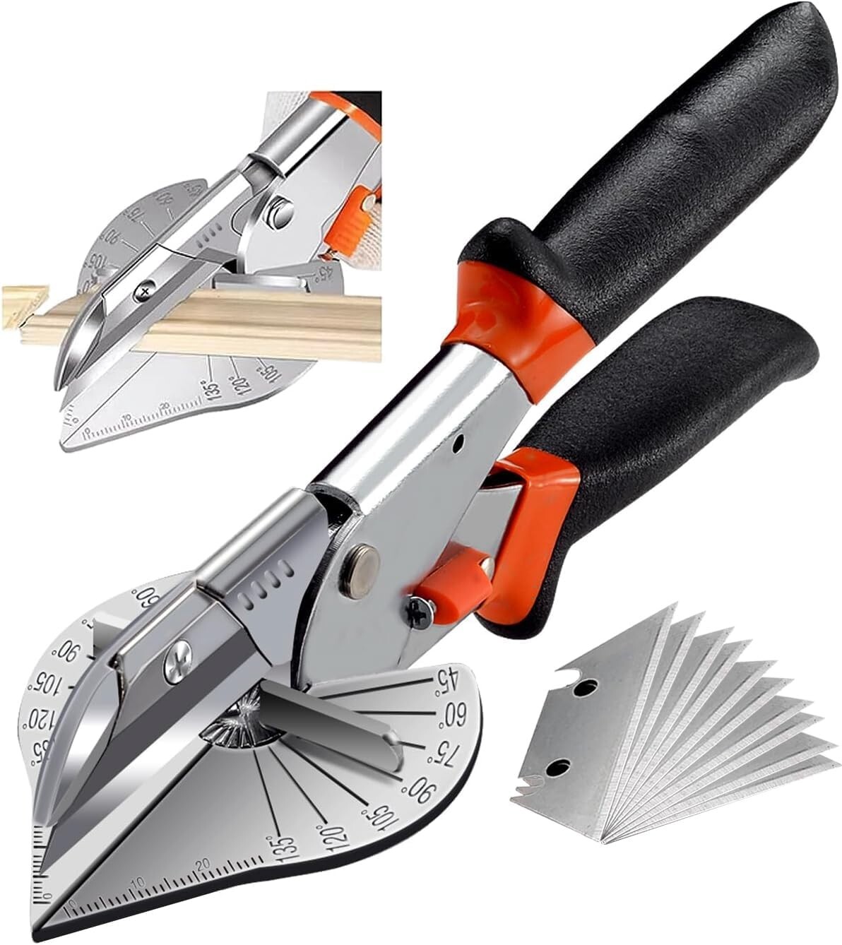 Classic Polished Miter Shear Cutter – Ambidextrous Design for Versatile Use