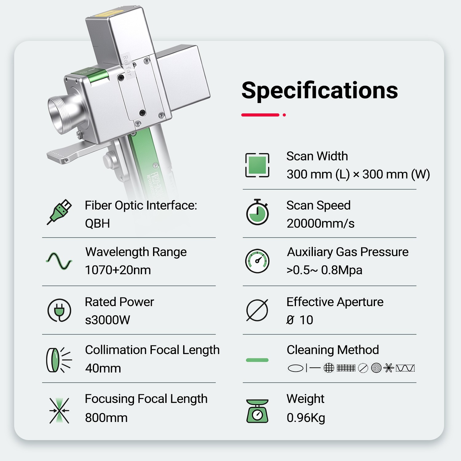 2000W Laser Cleaning Machine Rust Removal Laser Remove Oil Paint Double Pendulum