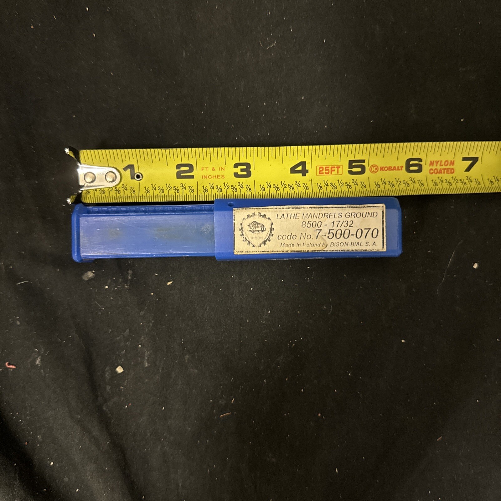 Lathe Mandrels Ground 8500-17/32; Code No. 7-500-070