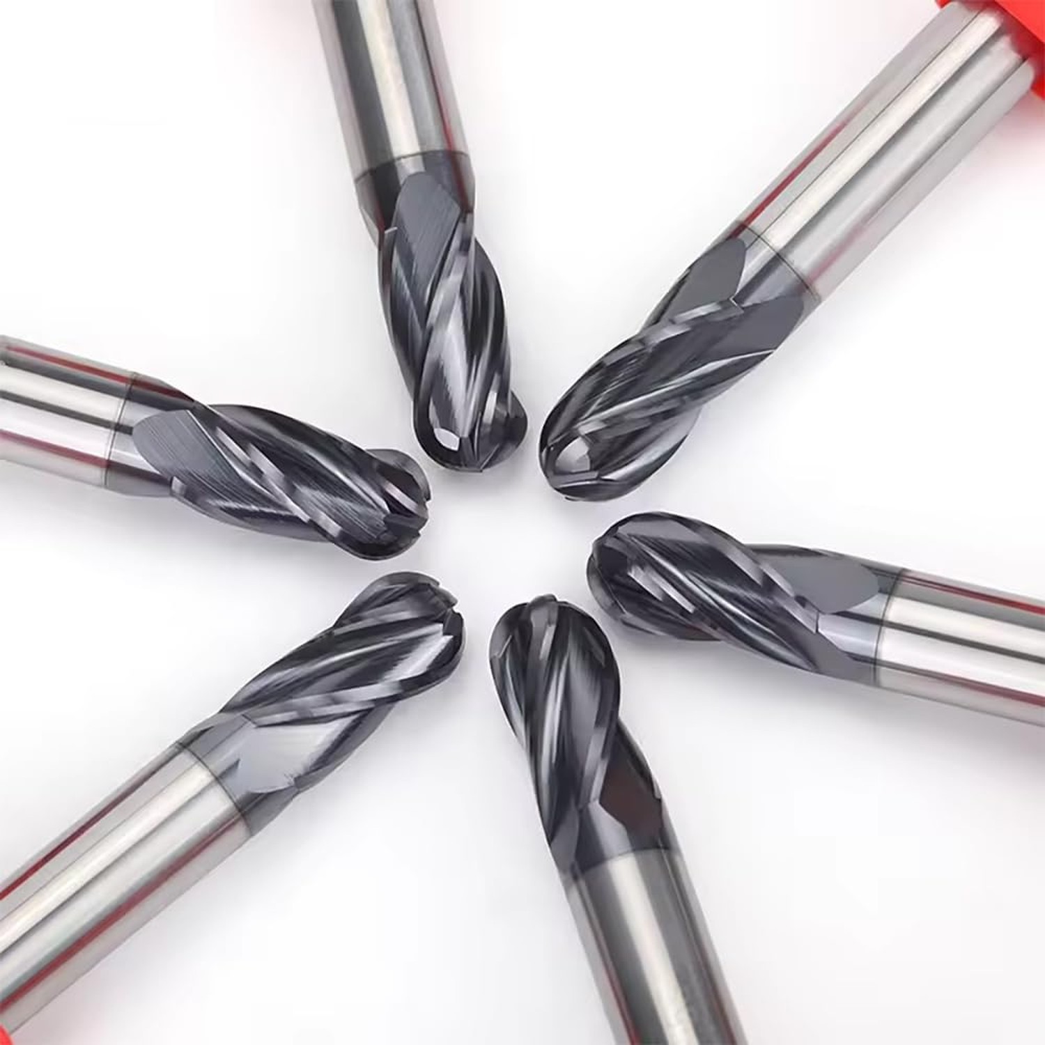 1/4″ Extra Long Carbide Ball Nose End Mill for Alloy Steels/Hardened Steels, …