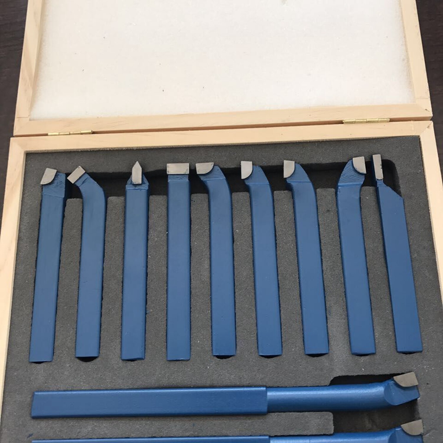 11 PCS Carbide Tip Tipped Cutter Tool Bit Cutting Set Metal Lathe Tool 10/12mm