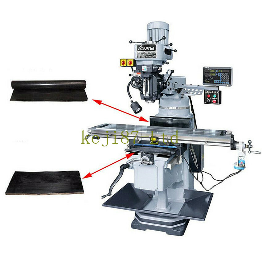 1 Set Milling Machine Part Accordion Type & Retractable Way Cover (Front & Back)