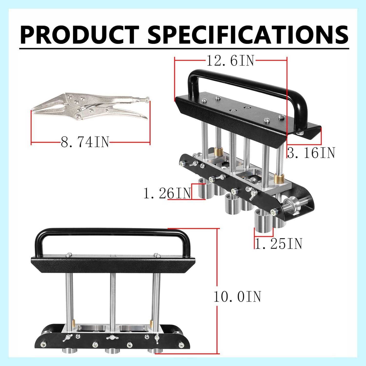 ER3 Three-Station Edge Roller for Making 5/8″ – 4″ Bends in 29 to 22 Gauge Steel