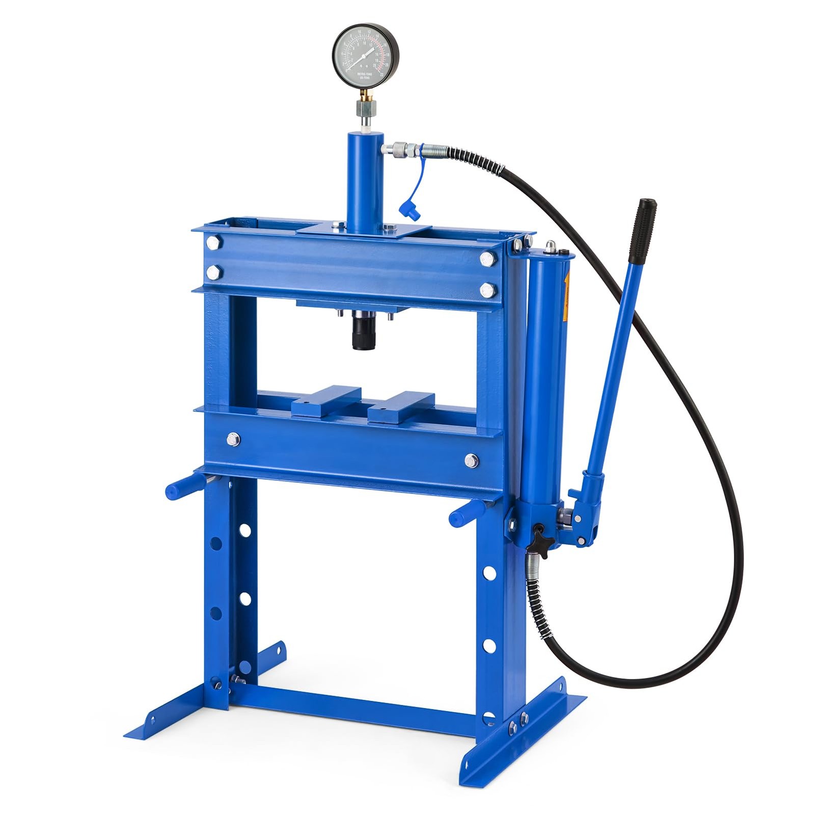 H Frame 10 Ton Shop Press Hydraulic Heavy Duty Steel Benchtop Bending Tool