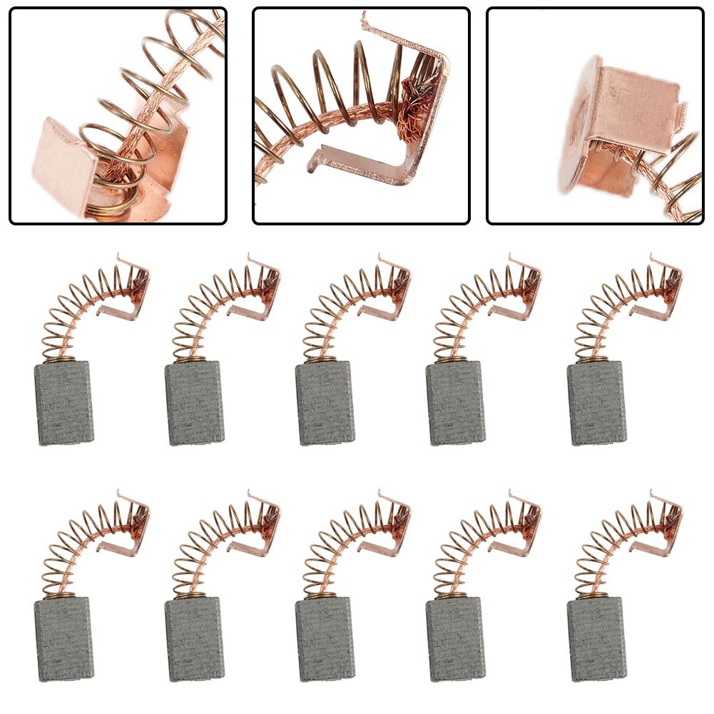 10 Pairs Of B&D Angle Grinder Carbon Brushes For Black Decker G720 Power Tools
