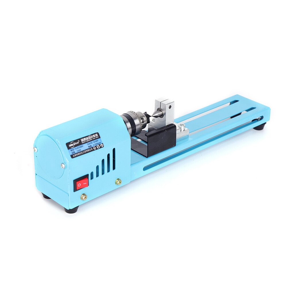 Small Mini Aluminum Alloy Lathe Polishing Machine Woodworking Cutting DIY Tools