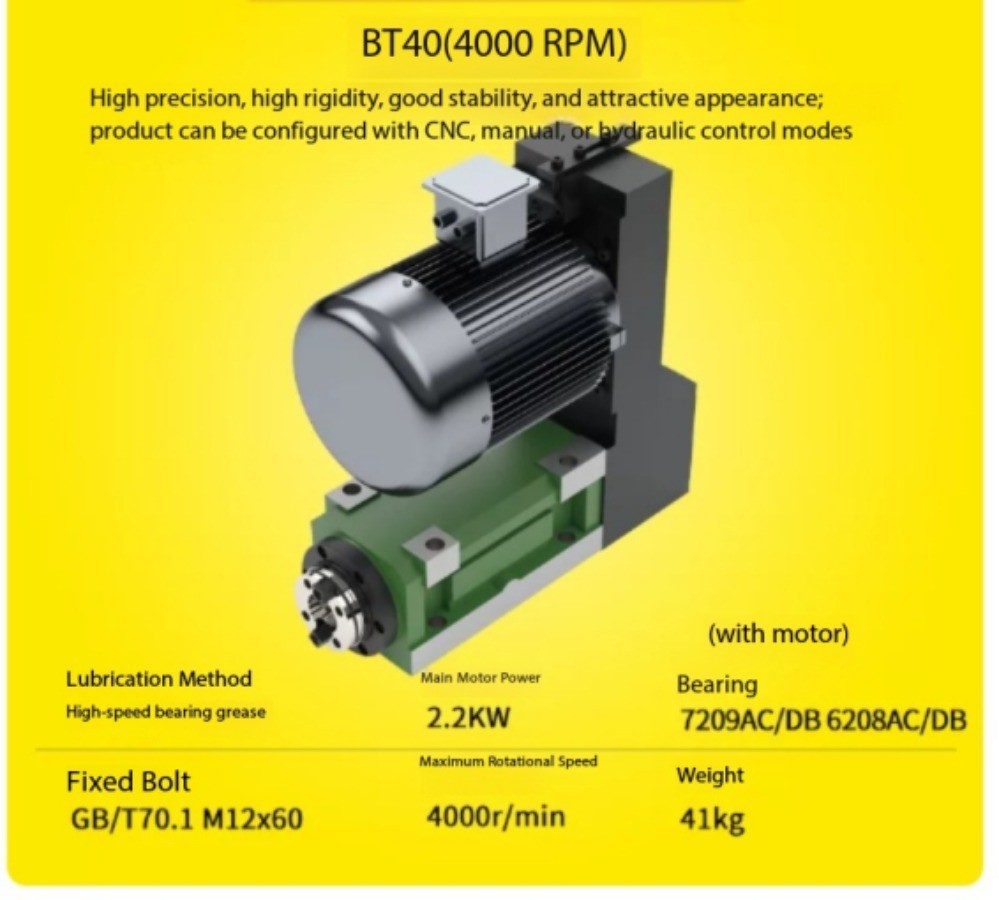 Modification of A Boring, Milling, and Drilling Machine Spindle Head Witha Motor