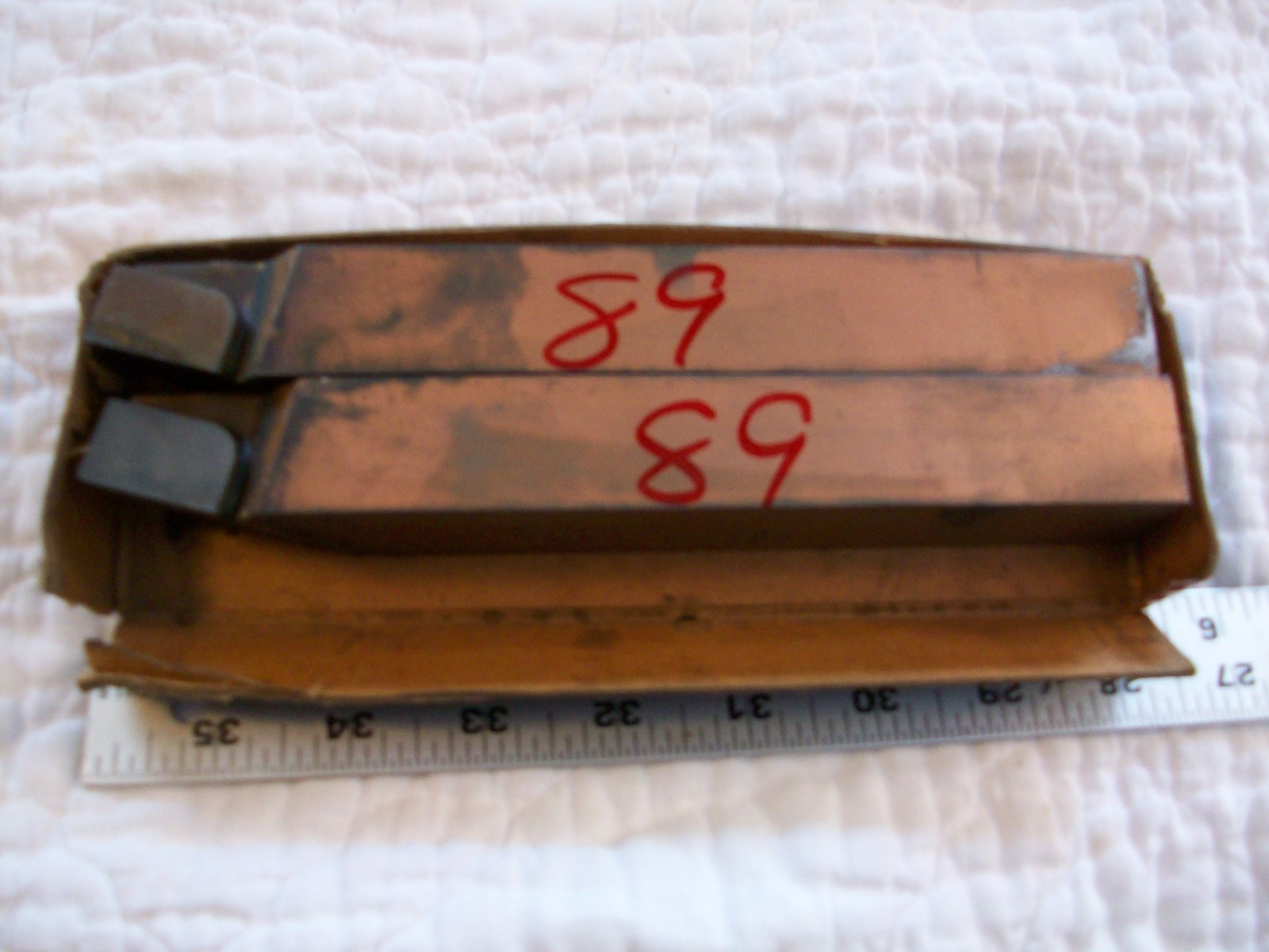 2 Carboloy 78B BR-85 NOS Heavy Carbide Tipped Cutting Tools 8″ Long 1″ X 1 1/4″
