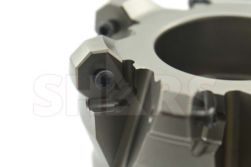 Shars 4″ 45° Indexable Face Mill ONHU 16 Cutting Edge Insert + Certificate R[