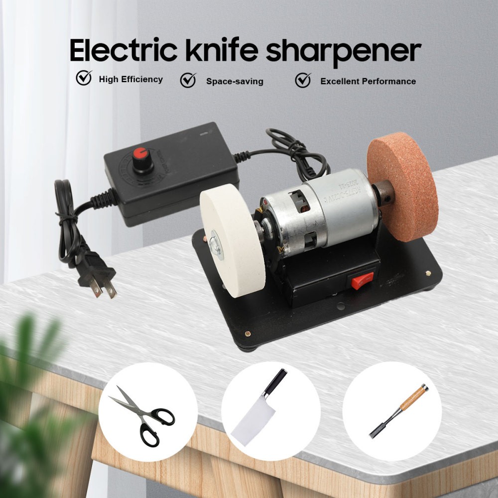 110-220V Electric Benchtop Sander Table Grinding Machine for Metal Working 96W