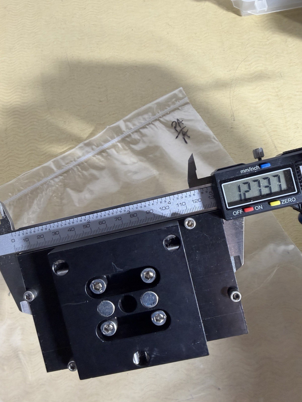 Percent Attenuation Optical Laser Breadboard pulled off PhotoScribe LMS UV Laser
