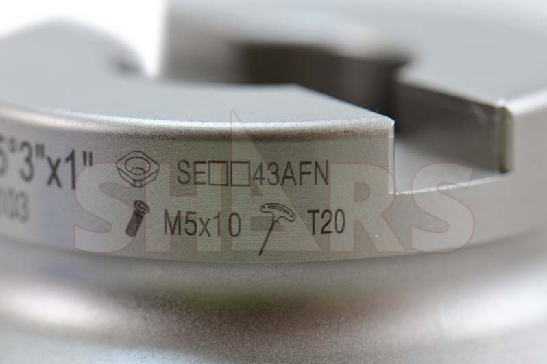 CNC 3″ 45° Indexable Face Mill SEHT 43 Insert 6FL W/Certificate P[