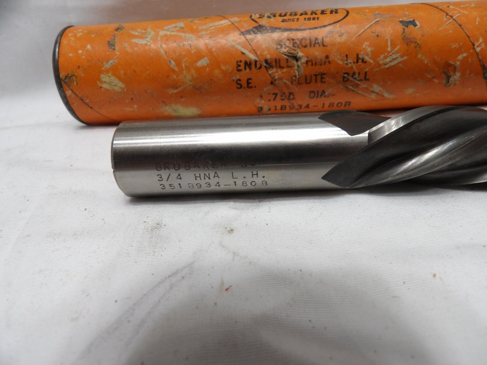 Brubaker Ball Nose Endmill Cutter 3/4″ x 3/4″ x 4″- Made in the USA