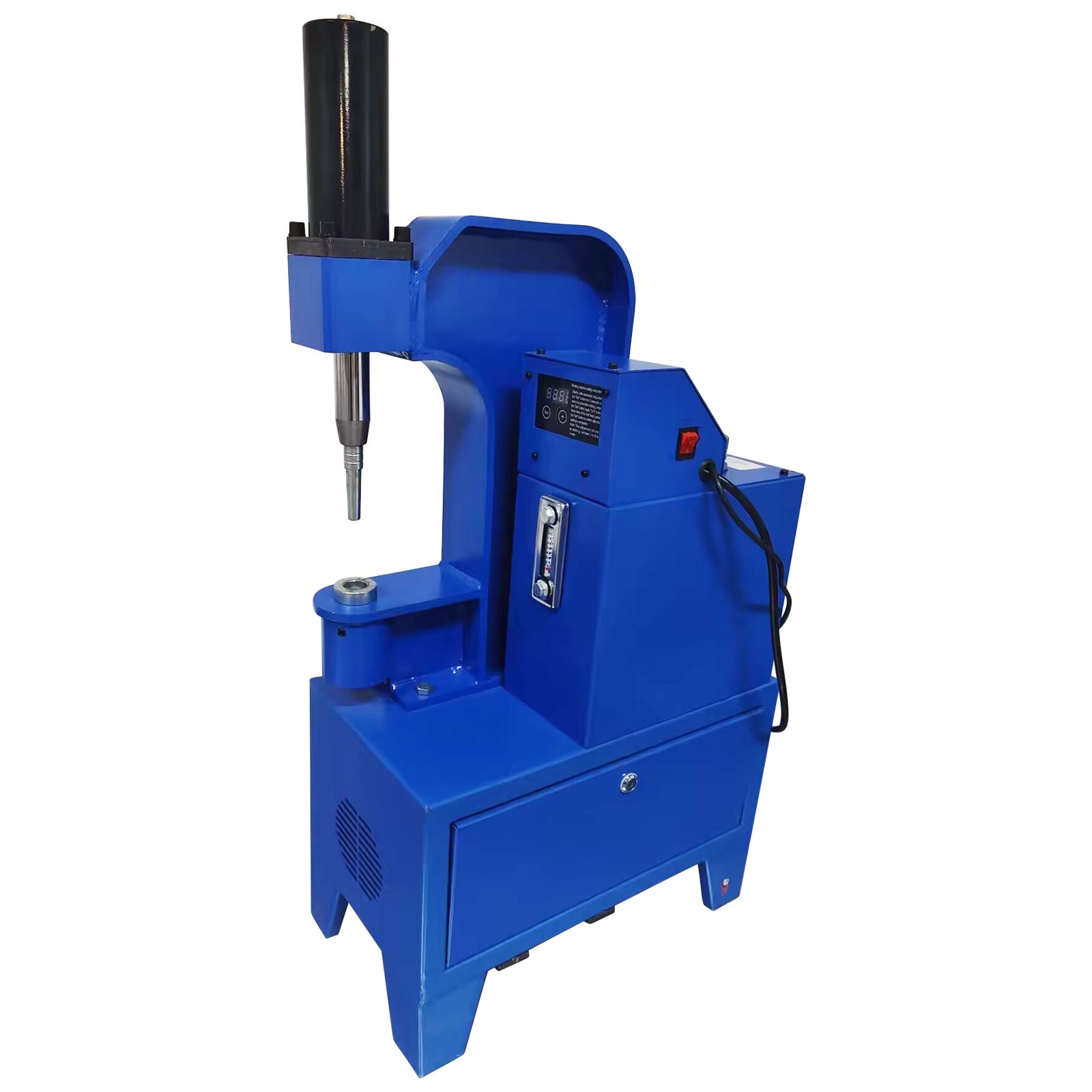 Electric Riveting Machine 220V with 2 Punches 3 Rivet Heads 1500W Foot Switch