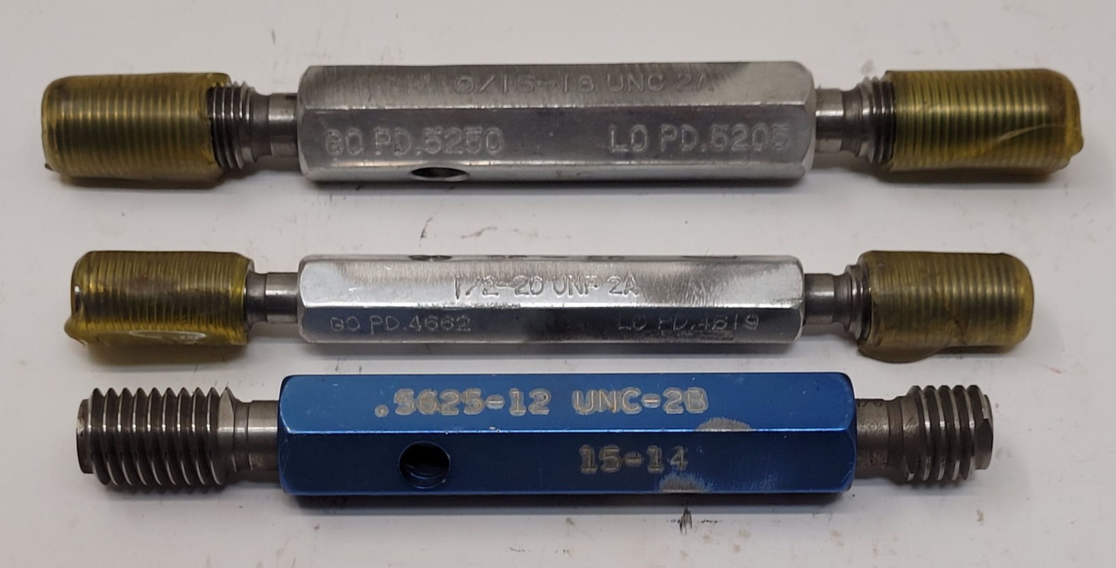 Unspecified – Go/No Go Plug Gauge – Set of 3 – Various Sizes