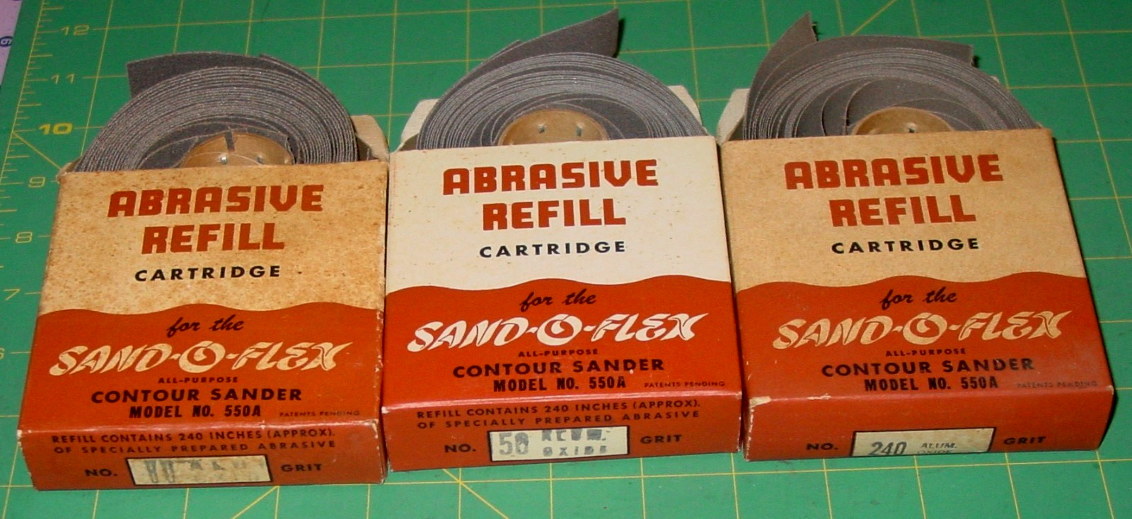 Vintage Merit Sand-O-Flex No. 550A Contour Sander Abrasive Refills Mixed Lot USA