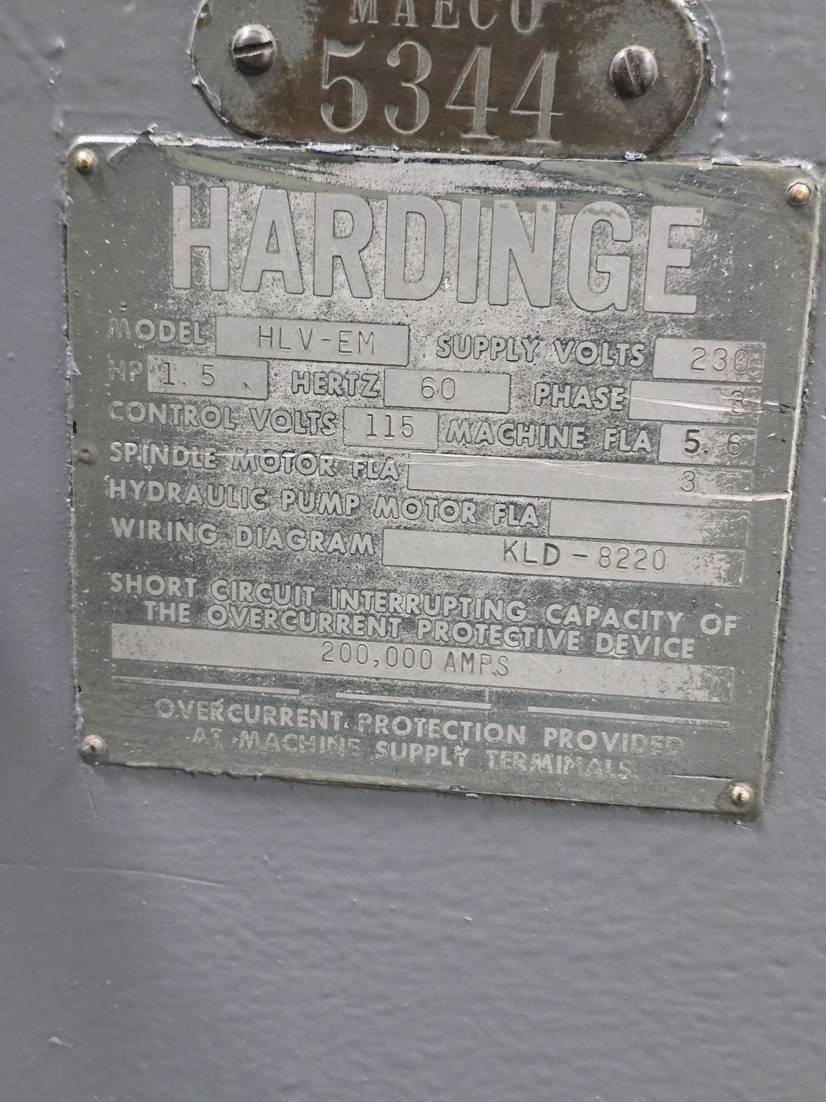 11”x18” Hardinge HLV-H-EM Tool Room Lathe w/Inch/Metric