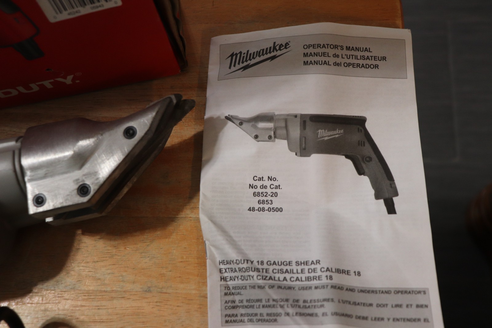 Milwaukee 6852-20 18 Gauge Shear EUC Corded Heavy Duty