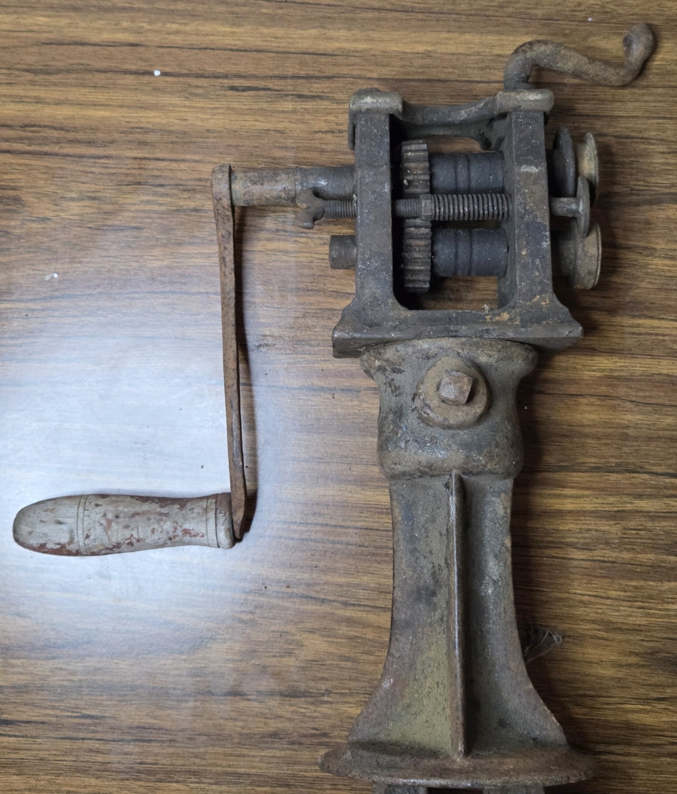Antique Tinsmith Crimping Beading Machine Hand Crank Sheet Metal Industrial Tool