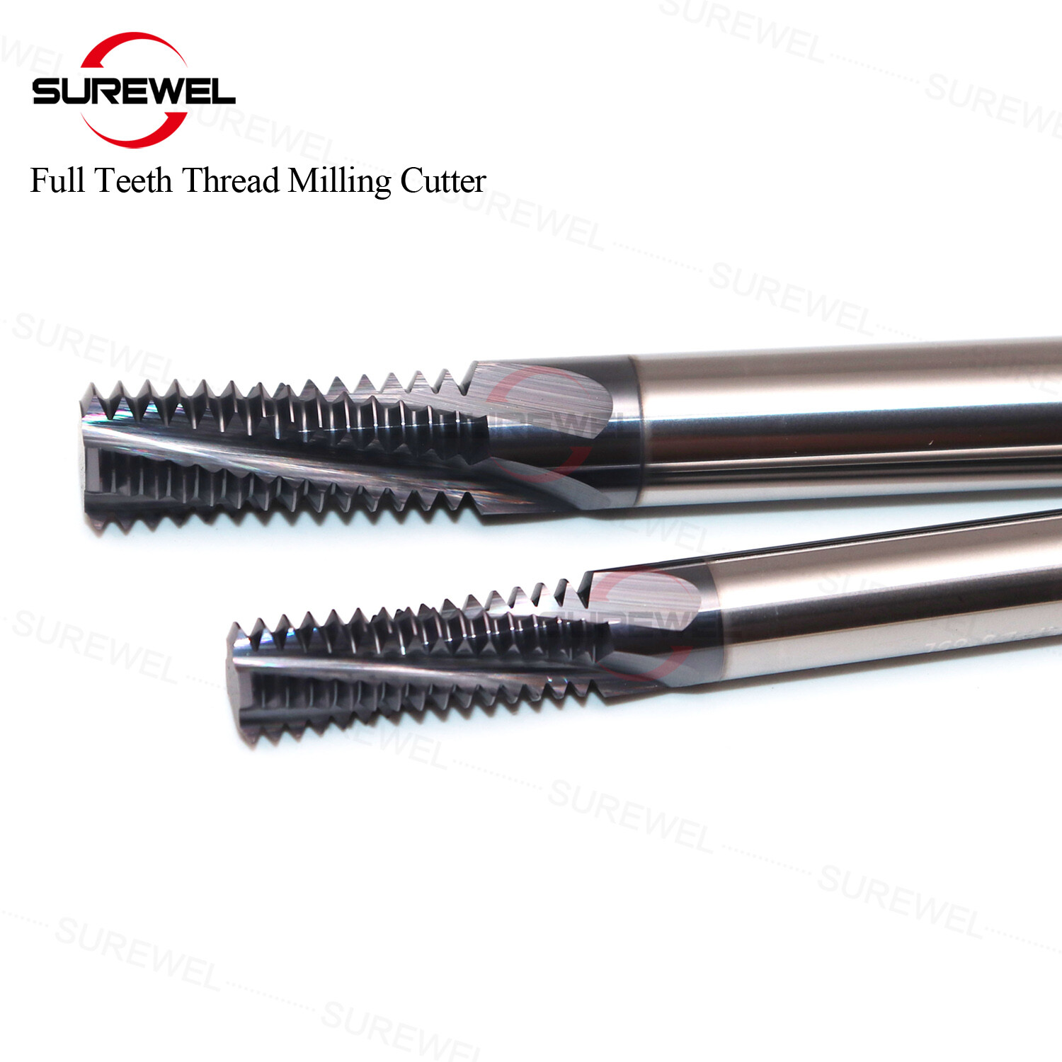  Carbide Thread End Mill Milling Cutters M3 M5 M6 M8 Treading Tools for Aluminum