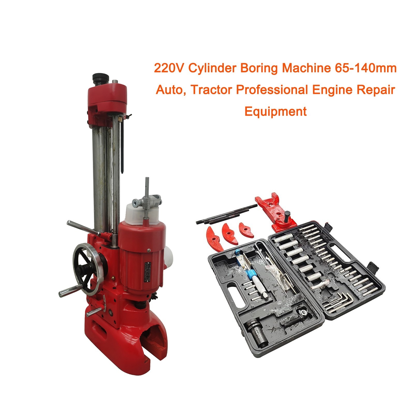 220V Precision Engine Cylinder Repair Machine2.6-5.5in Boring and Honing Machine