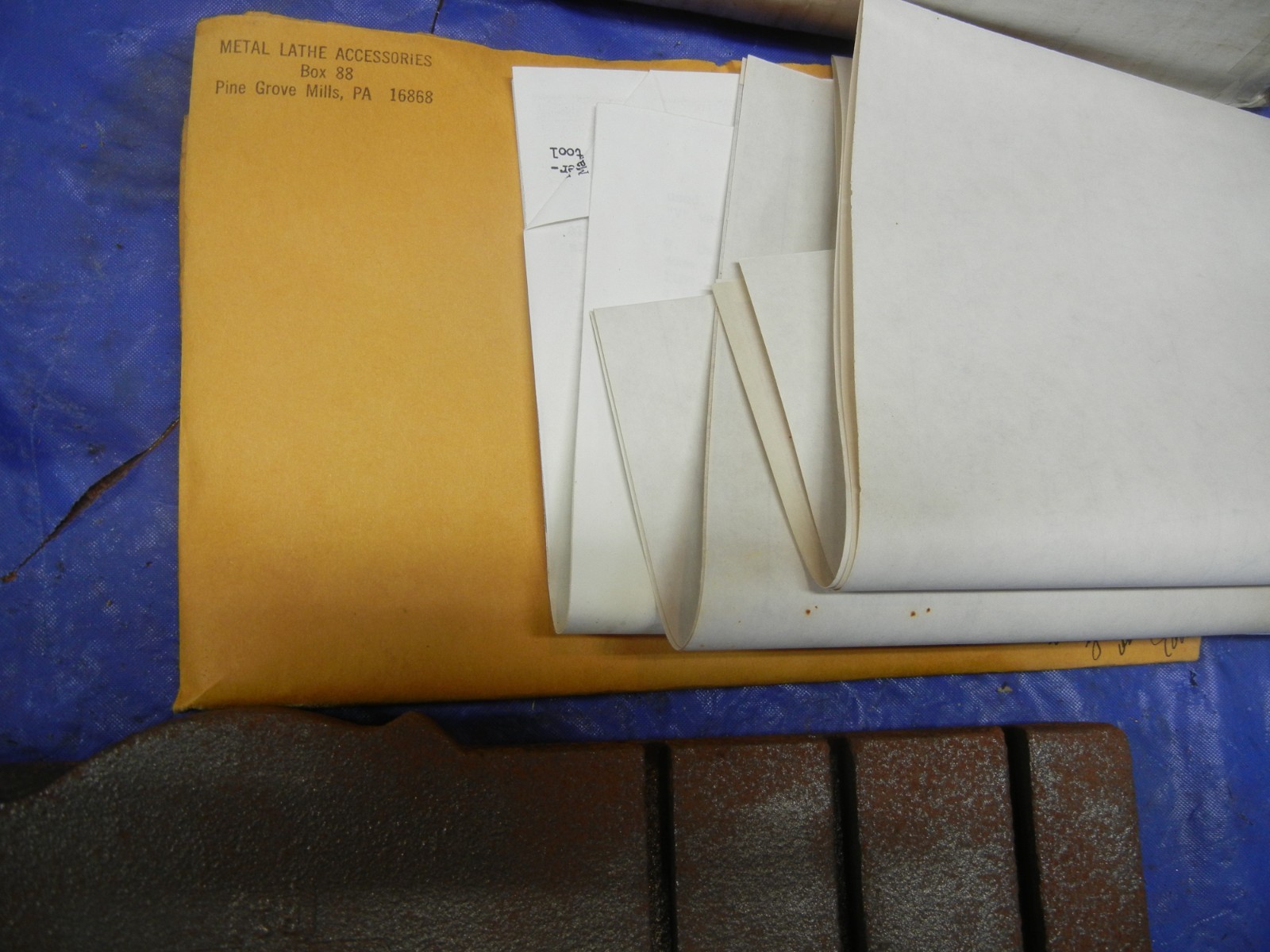 MLA Cross slide and rear tool post casting kit NOS for South Bend 9″ Lathe