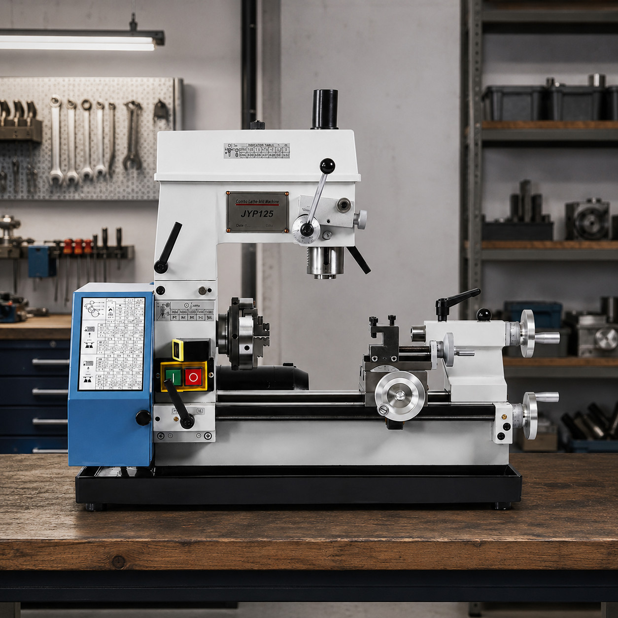 JYP125 Multifunctional Mini Machine Tool Drilling Milling Lathe Combo