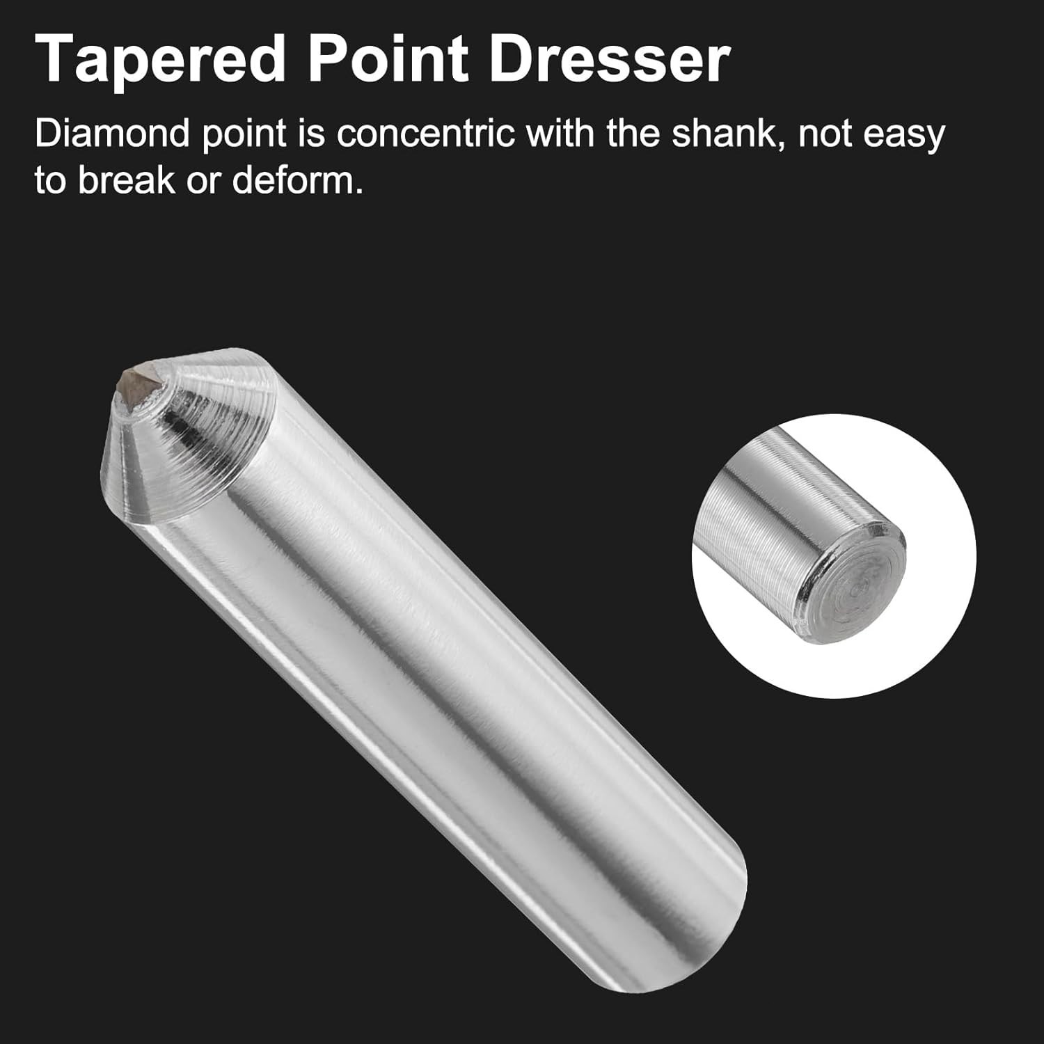 Diamond Dressers Grinding Wheel Tools 10mm x 45mm 2pcs Tapered Point