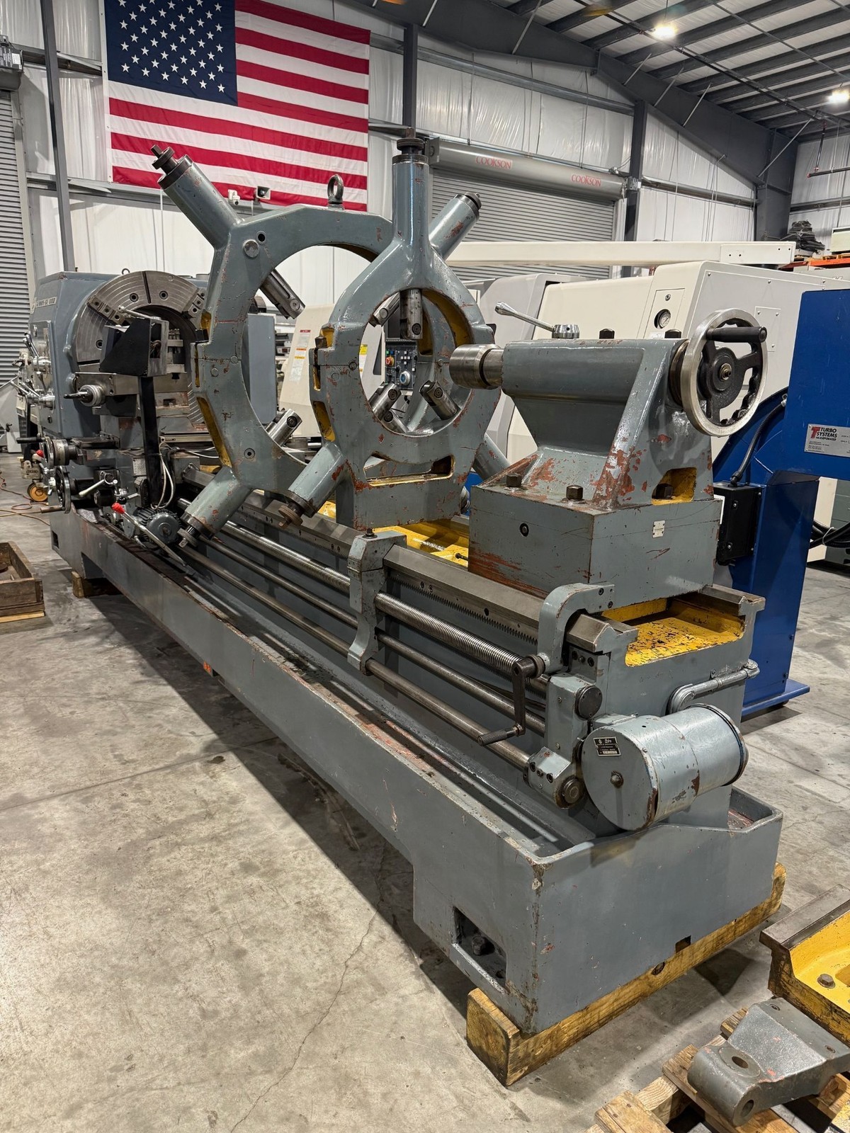GEMINIS Republic Lagun GE-1000 39”/48” x 120”cc Hollow Spindle Lathe 20” #7566