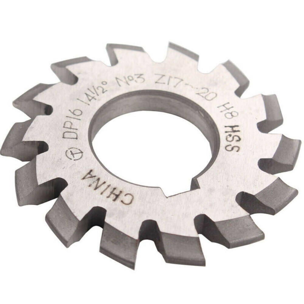 8 Pcs/Set 14.5° Involute Gear Cutter DP8 DP10 DP16 DP20 DP22 PA14-1/2 HSS 8H