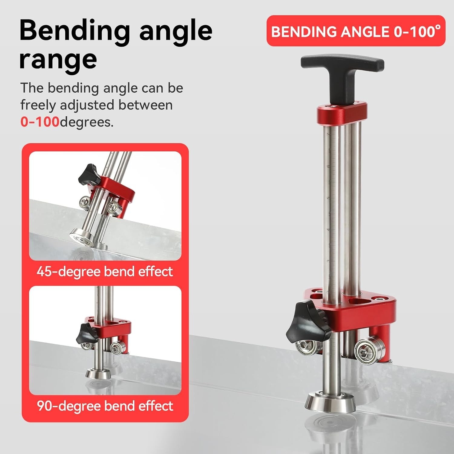 Versatile Sheet Metal Roller with 0-100° Precision Bending – Perfect for Roofing
